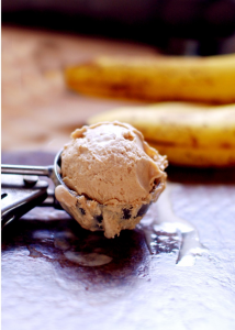 Banana and peanut butter ice cream