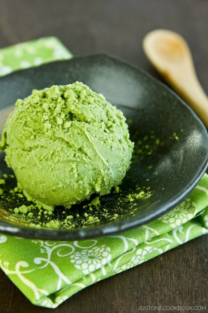 organic green tea ice cream
