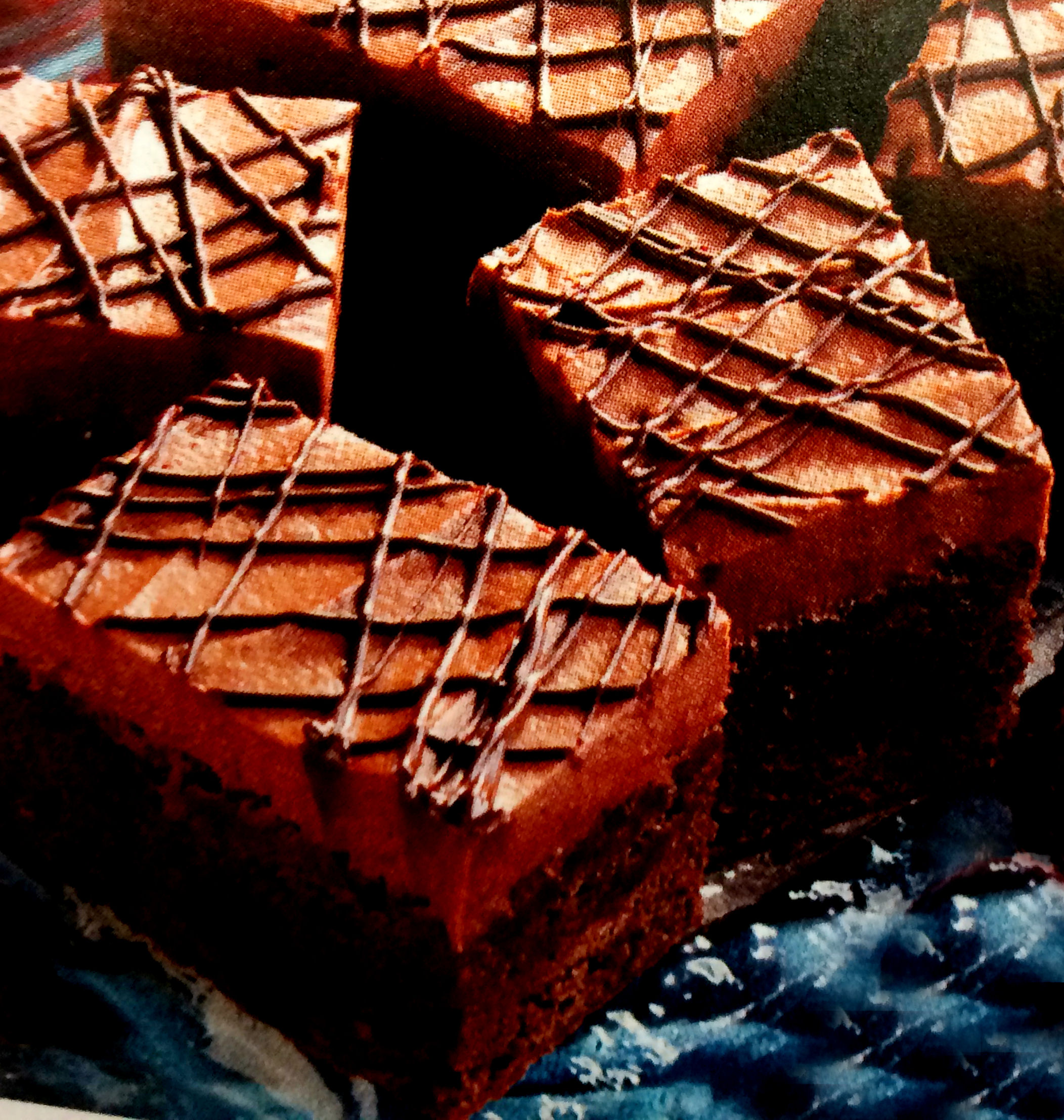 Raw Brownies With Chocolate Pumpkin Frosting