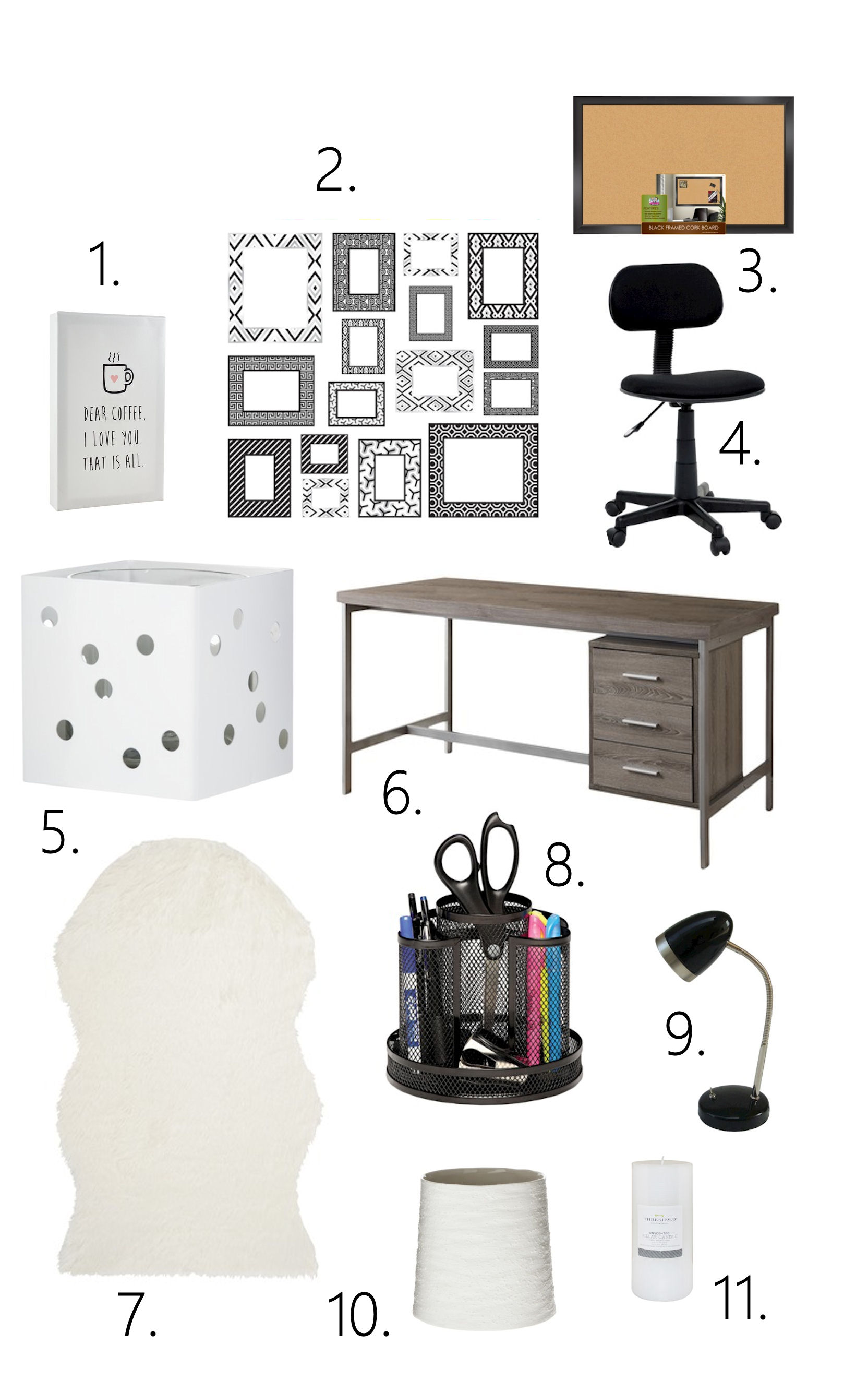 Affordable eDecor Series: Small home office