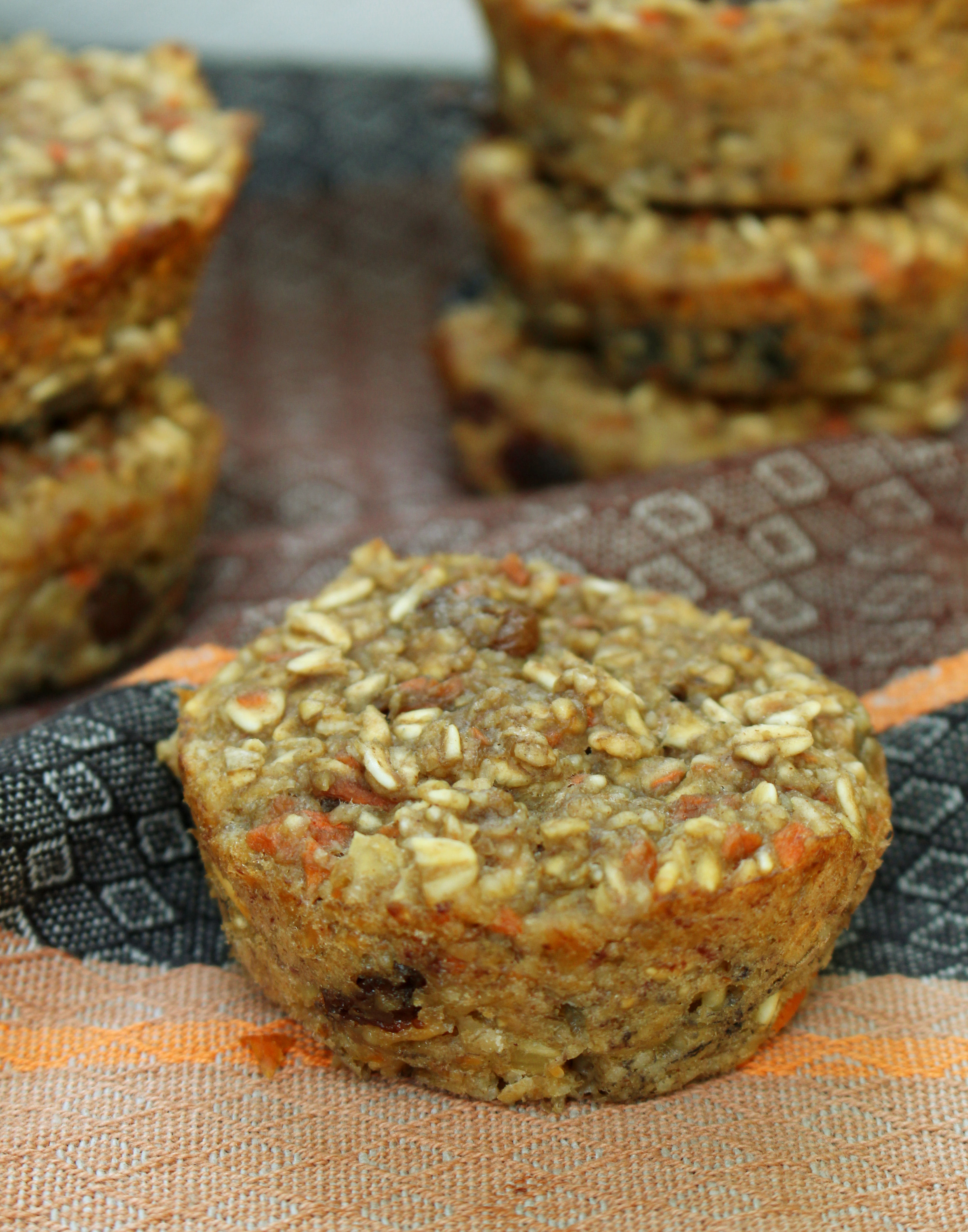 healthy carrot cake muffin